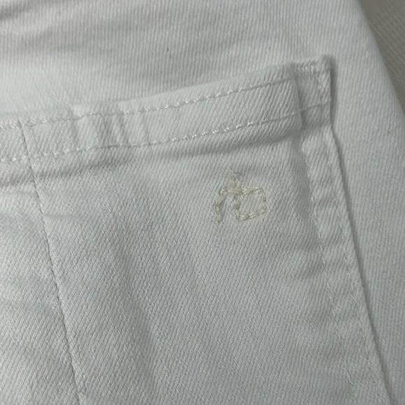 Rag & Bone - High Rise Ankle Skinny in White Manson - Picture 9 of 11